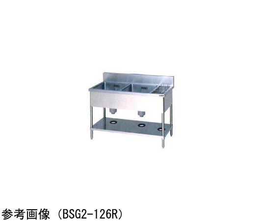 水槽鯛魚系列 附雙槽垃圾儲存 1200 x 600 x 800 毫米 左 及其他 BSG2-126L 和更多型號 - 商品圖 3