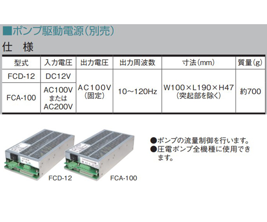 幫浦 (雙極幫浦) 自吸力 3 kPa 36 mL/min 排出壓力 20 kPa AC100V 驅動 壓電元件 壓電幫浦系列 及其他 BPS-235G 和更多型號 - 商品圖 6