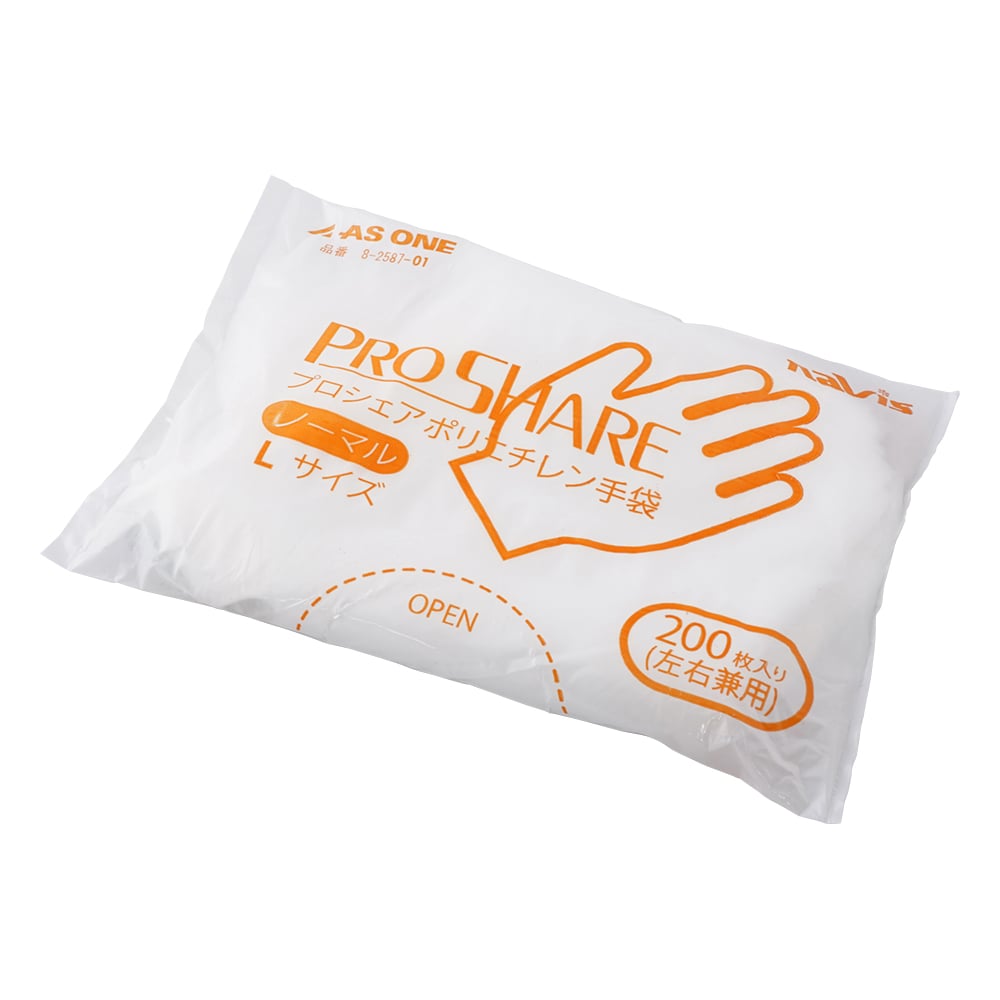 PROSHARE 聚乙烯手套 無壓紋 L號 1 包 (200 入) 及其他 - 商品圖 2